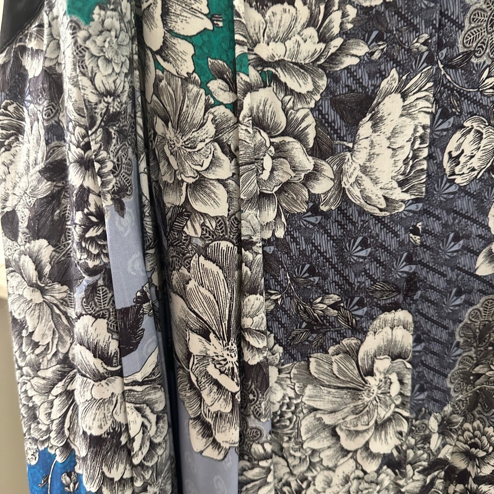 ATSU Floral Maxi Dress in Blue and Green - Picture 6 of 7